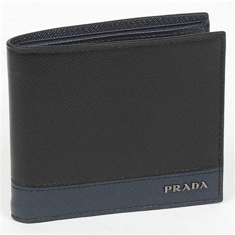 prada men's leather wallet|Prada men's wallet saffiano.